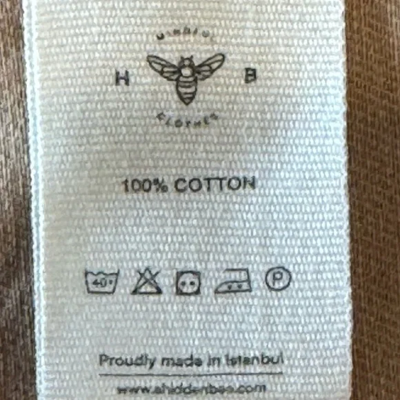 The Hidden Bee Puff Sleeve Cotton Tan Maxi Open Trench Coat Size M - Picture 10 of 13